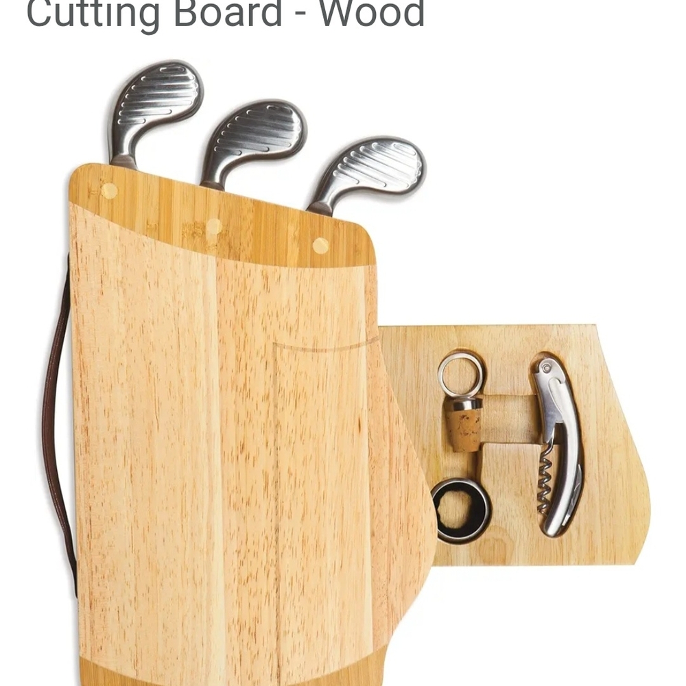 Wooden Cheese Board Set with Utensils NEW without Box